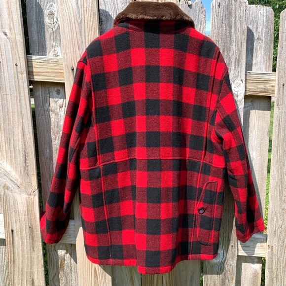 Daniel Cremieux Red & Black Buffalo Plaid Coat XL - Picture 2 of 3